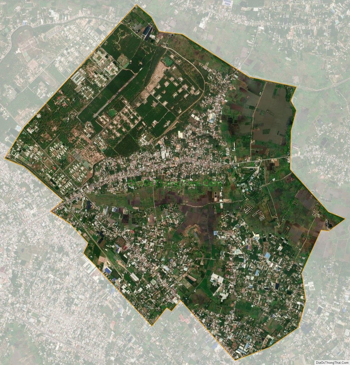 Bản đồ vệ tinh xã Phước Vĩnh An, huyện Củ Chi