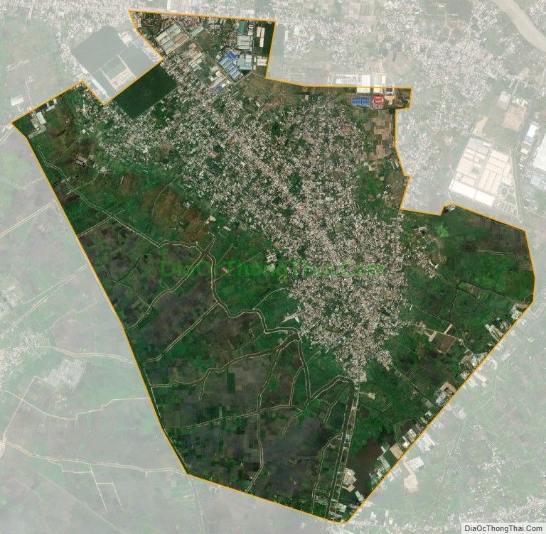 Bản đồ vệ tinh xã Tân Thạnh Đông, huyện Củ Chi