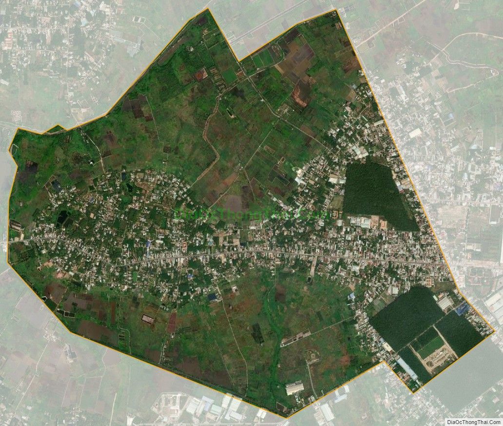 Bản đồ vệ tinh xã Tân Thạnh Tây, huyện Củ Chi