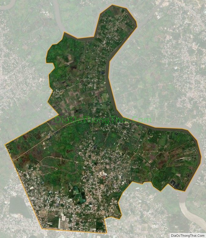 Bản đồ vệ tinh xã Trung An, huyện Củ Chi
