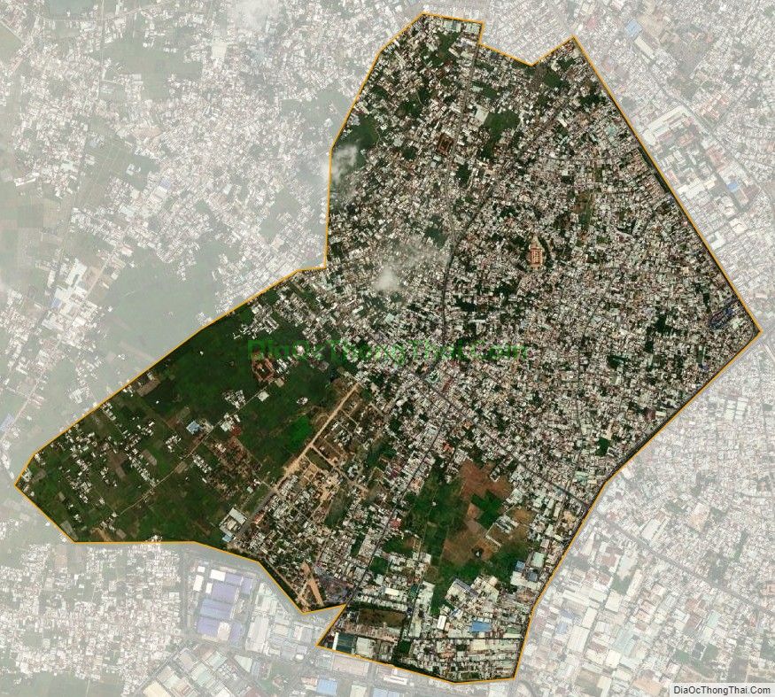 Bản đồ vệ tinh xã Bà Điểm, huyện Hóc Môn