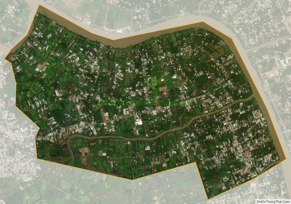 Bản đồ vệ tinh xã Nhị Bình, huyện Hóc Môn