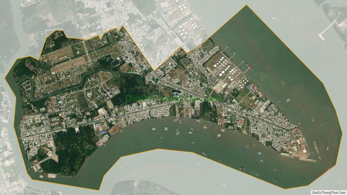 Bản đồ vệ tinh xã Phú Xuân, huyện Nhà Bè