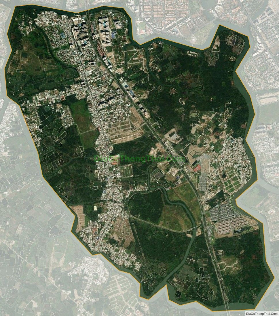 Bản đồ vệ tinh xã Phước Kiển, huyện Nhà Bè