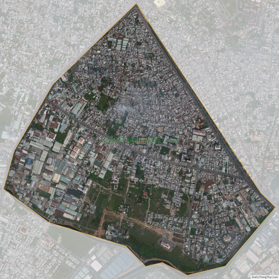 Bản đồ vệ tinh phường Tân Thới Nhất, Quận 12