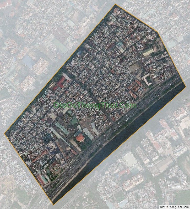 Bản đồ vệ tinh phường Cầu Kho, Quận 1