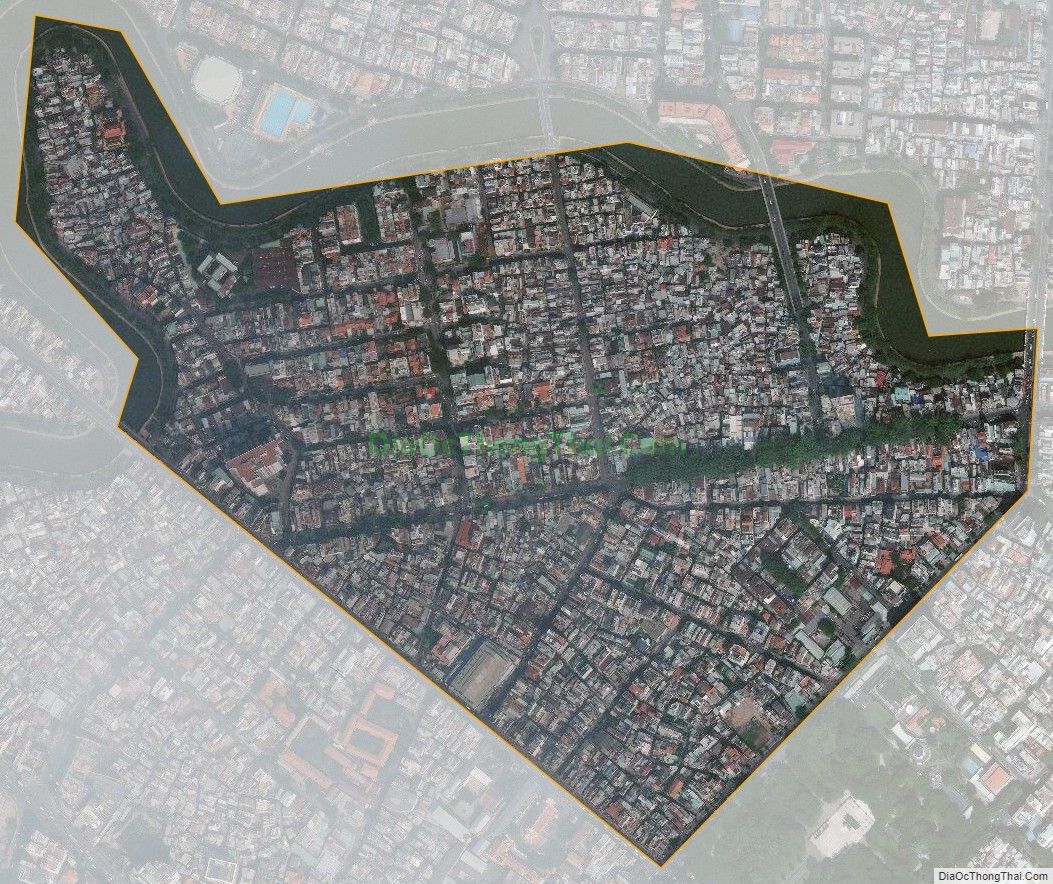 Bản đồ vệ tinh phường Tân Định, Quận 1