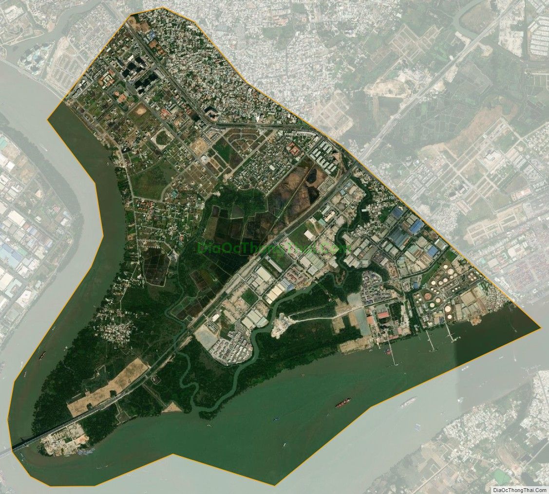 Bản đồ vệ tinh phường Thạnh Mỹ Lợi, thành phố Thủ Đức