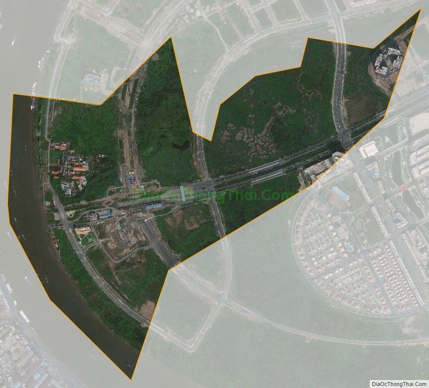 Bản đồ vệ tinh phường Thủ Thiêm, thành phố Thủ Đức