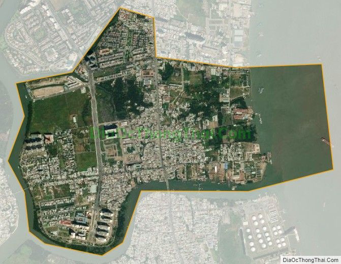 Bản đồ vệ tinh phường Phú Mỹ, Quận 7