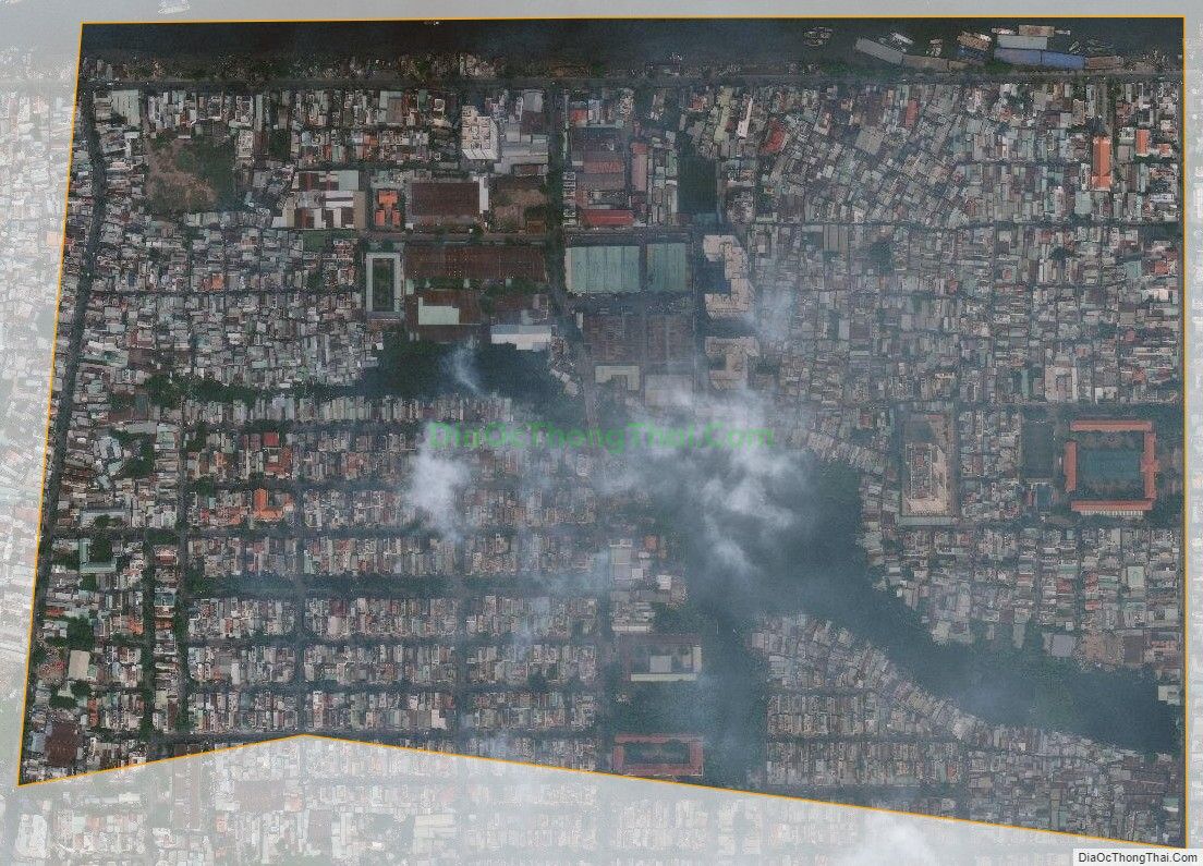 Bản đồ vệ tinh phường Tân Kiểng, Quận 7