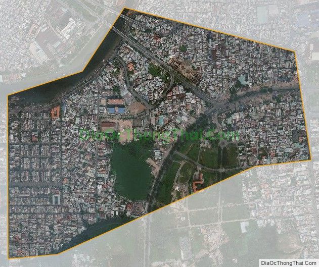 Bản đồ vệ tinh phường Tân Thuận Tây, Quận 7