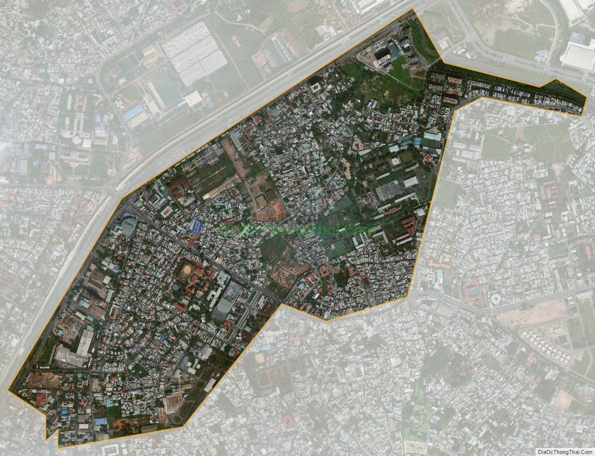 Bản đồ vệ tinh phường Hiệp Phú, thành phố Thủ Đức