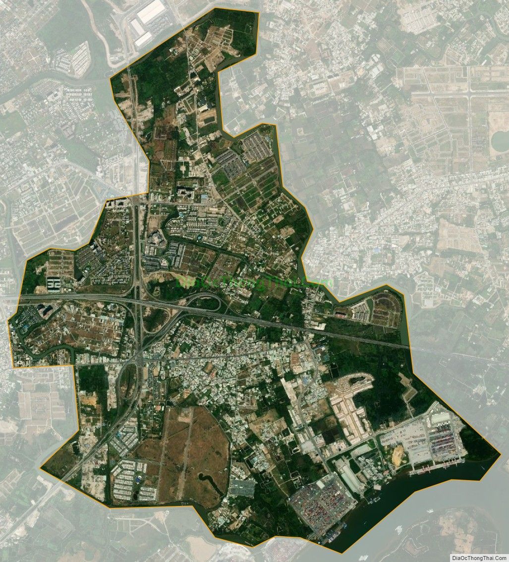 Bản đồ vệ tinh phường Phú Hữu, thành phố Thủ Đức