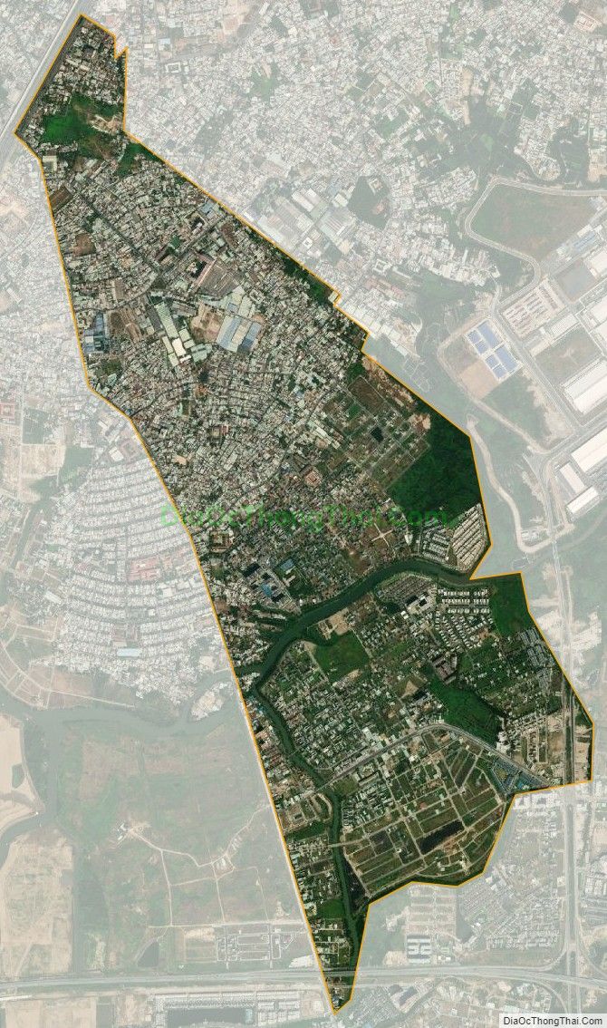 Bản đồ vệ tinh phường Phước Long B, thành phố Thủ Đức