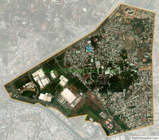 Bản đồ vệ tinh phường Tân Phú, thành phố Thủ Đức