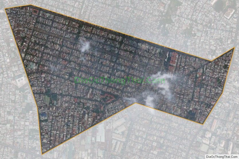 Bản đồ vệ tinh phường Phú Thạnh, quận Tân Phú