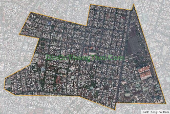 Bản đồ vệ tinh phường Tân Thành, quận Tân Phú