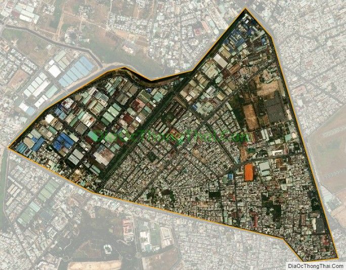 Bản đồ vệ tinh phường Tây Thạnh, quận Tân Phú