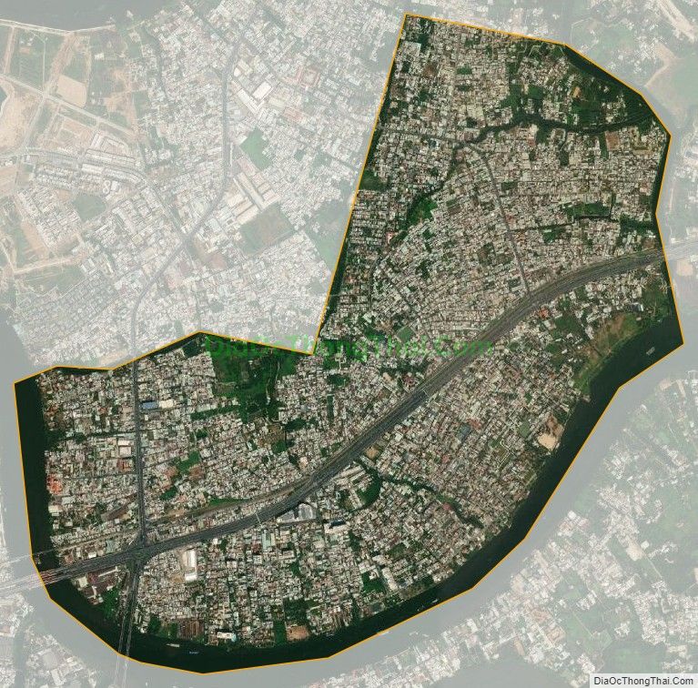 Bản đồ vệ tinh phường Hiệp Bình Chánh, thành phố Thủ Đức
