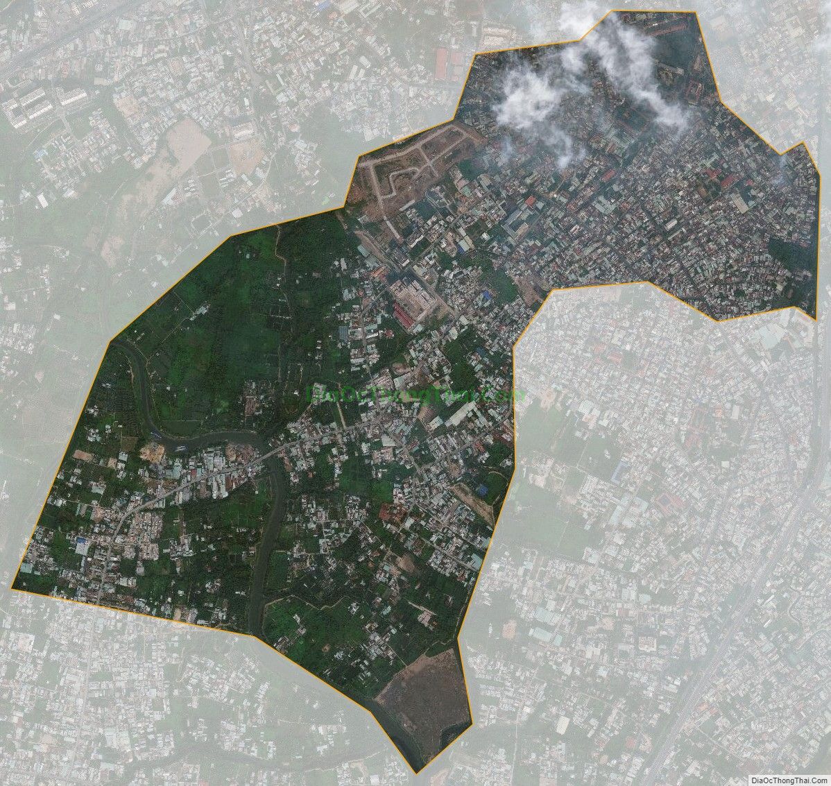 Bản đồ vệ tinh phường Tam Phú, thành phố Thủ Đức