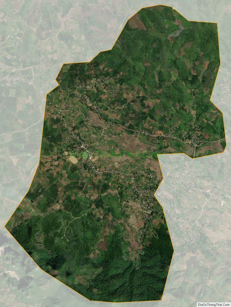 Bản đồ vệ tinh xã Đông Phong (cũ), huyện Cao Phong