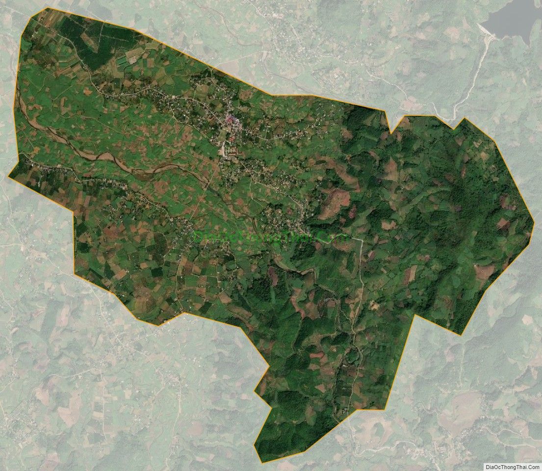 Bản đồ vệ tinh xã Dũng Phong, huyện Cao Phong