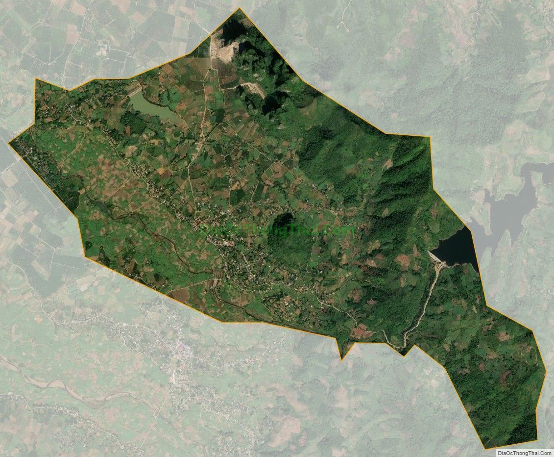 Bản đồ vệ tinh xã Tân Phong (cũ), huyện Cao Phong