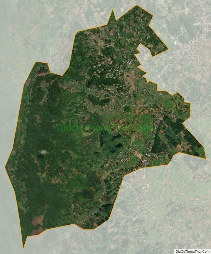 Bản đồ vệ tinh xã Tây Phong, huyện Cao Phong