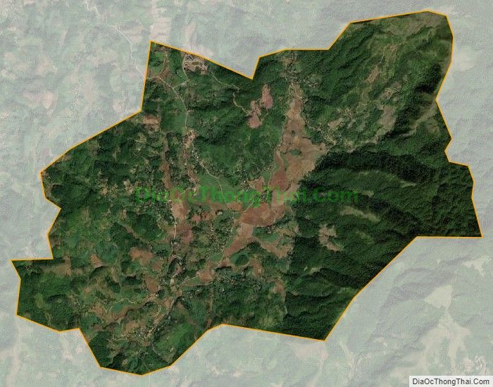 Bản đồ vệ tinh xã Yên Thượng (cũ), huyện Cao Phong