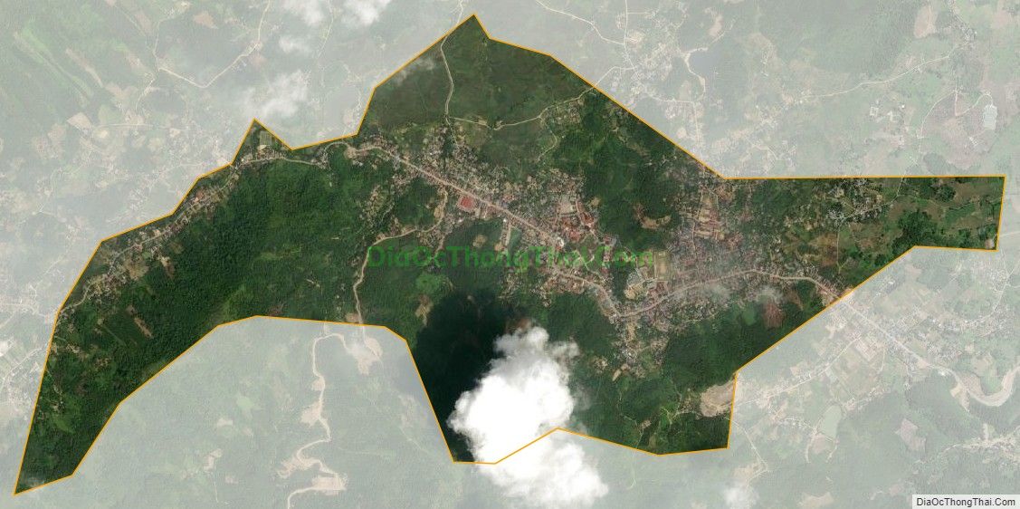 Bản đồ vệ tinh Thị trấn Đà Bắc, huyện Đà Bắc
