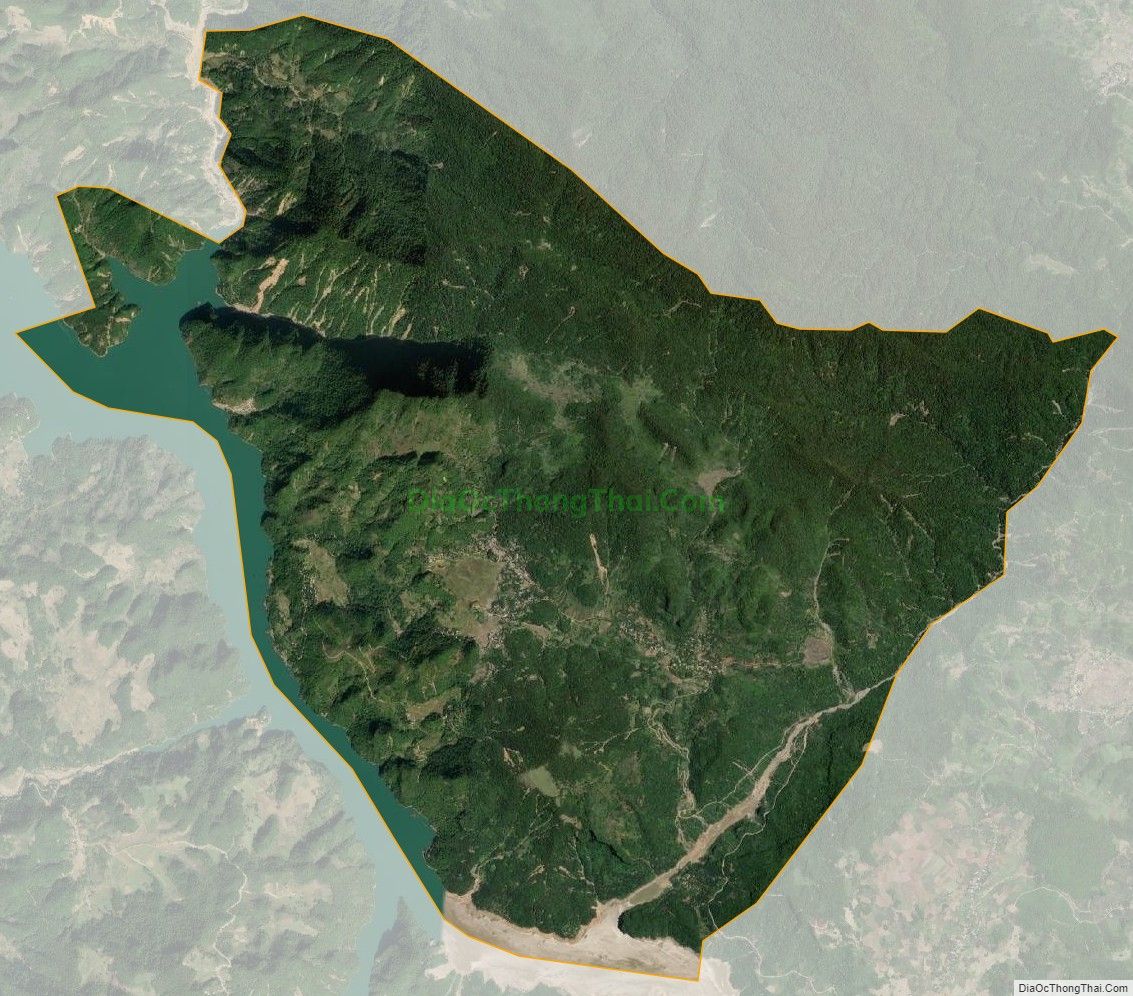 Bản đồ vệ tinh xã Đồng Ruộng, huyện Đà Bắc