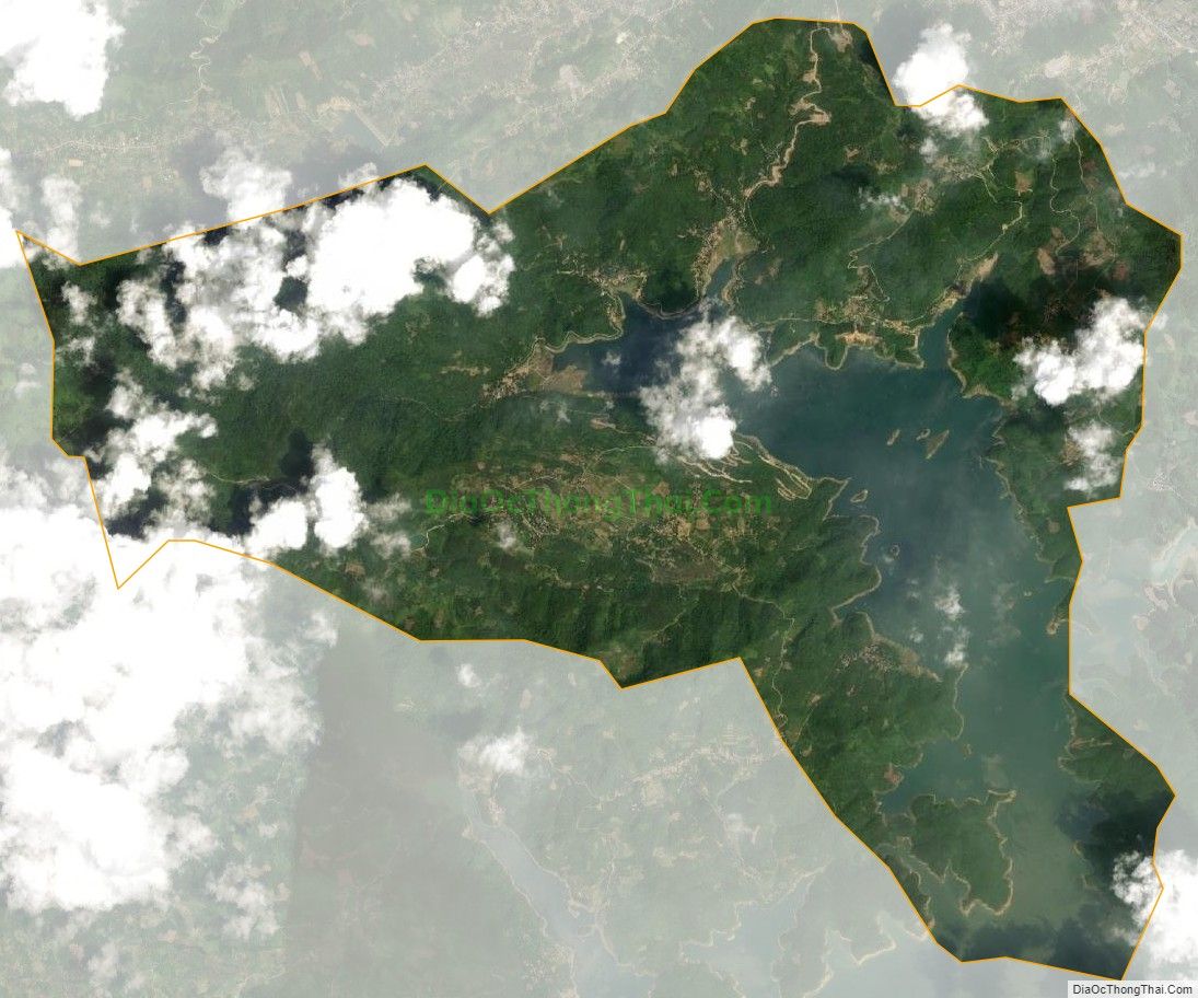 Bản đồ vệ tinh xã Hiền Lương, huyện Đà Bắc
