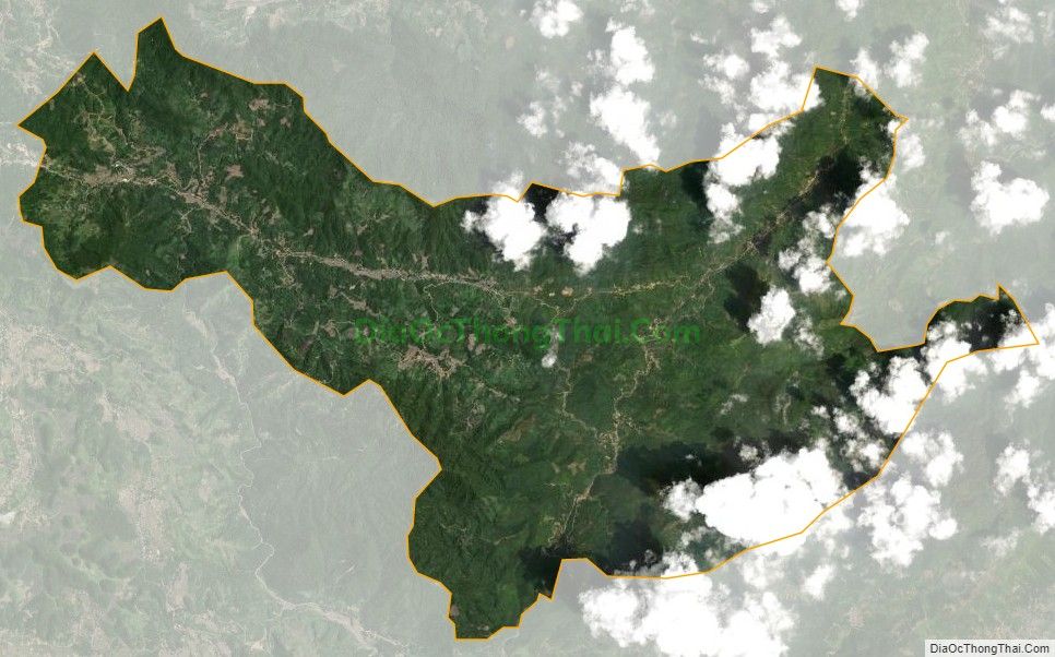 Bản đồ vệ tinh xã Tân Minh, huyện Đà Bắc