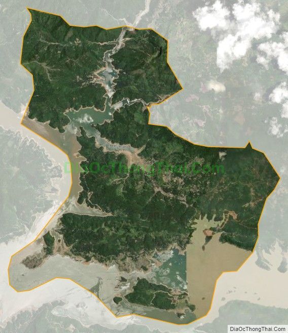 Bản đồ vệ tinh xã Tiền Phong, huyện Đà Bắc