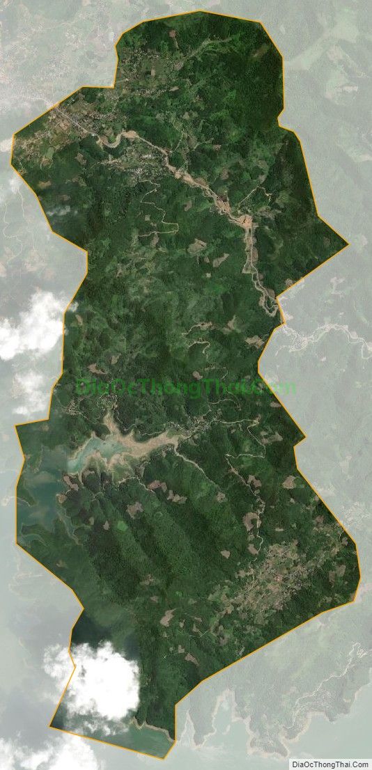 Bản đồ vệ tinh xã Toàn Sơn, huyện Đà Bắc