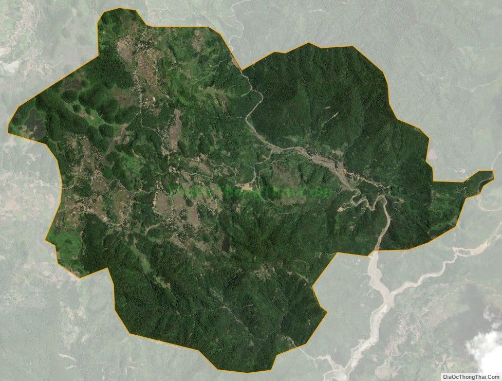 Bản đồ vệ tinh xã Trung Thành, huyện Đà Bắc