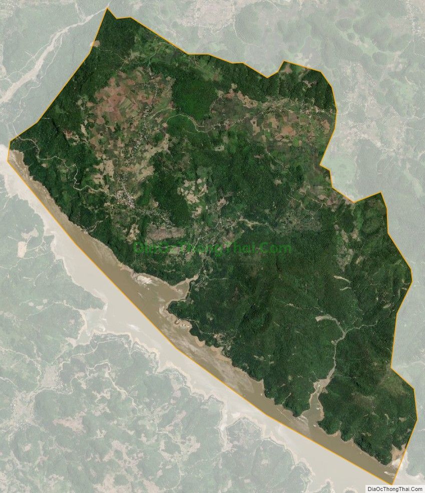 Bản đồ vệ tinh xã Yên Hòa, huyện Đà Bắc