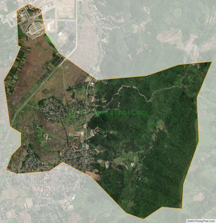 Bản đồ vệ tinh phường Dân Chủ, thành phố Hòa Bình