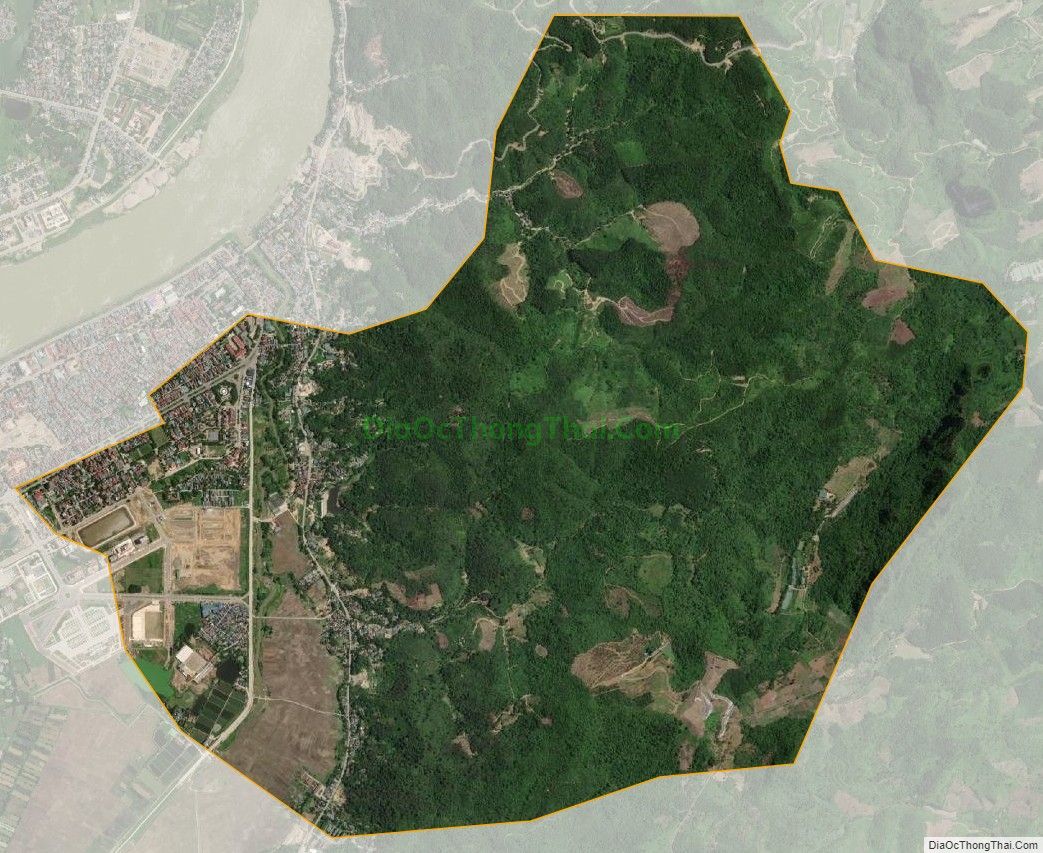 Bản đồ vệ tinh xã Sủ Ngòi (cũ), thành phố Hòa Bình