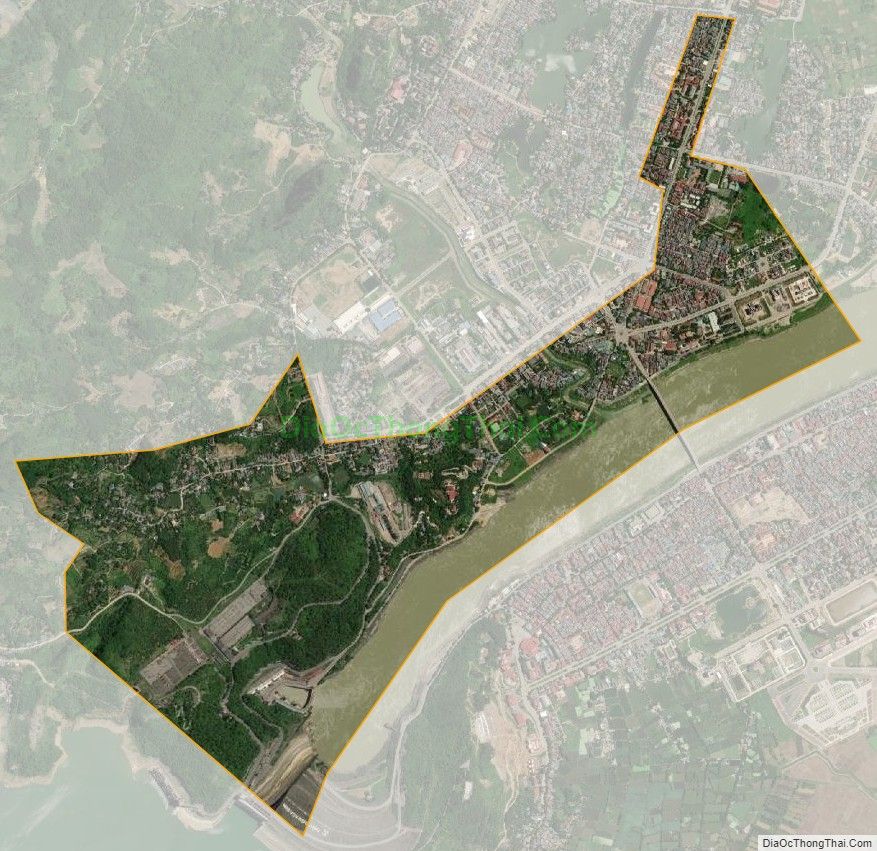 Bản đồ vệ tinh phường Tân Thịnh, thành phố Hòa Bình