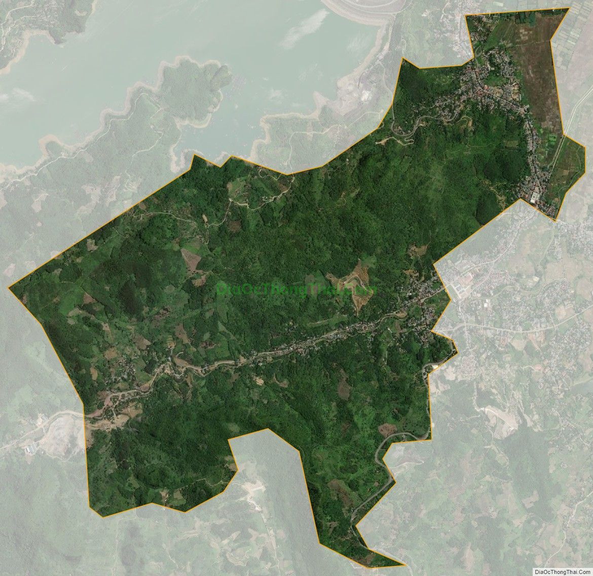 Bản đồ vệ tinh phường Thái Bình, thành phố Hòa Bình