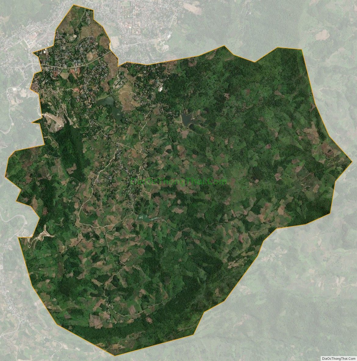 Bản đồ vệ tinh phường Thống Nhất, thành phố Hòa Bình
