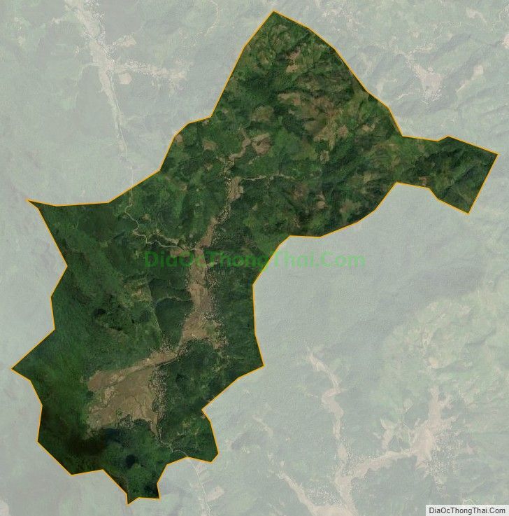 Bản đồ vệ tinh xã Lập Chiệng (cũ), huyện Kim Bôi