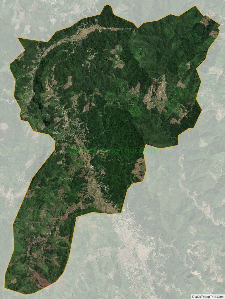 Bản đồ vệ tinh xã Độc Lập (cũ), huyện Kỳ Sơn