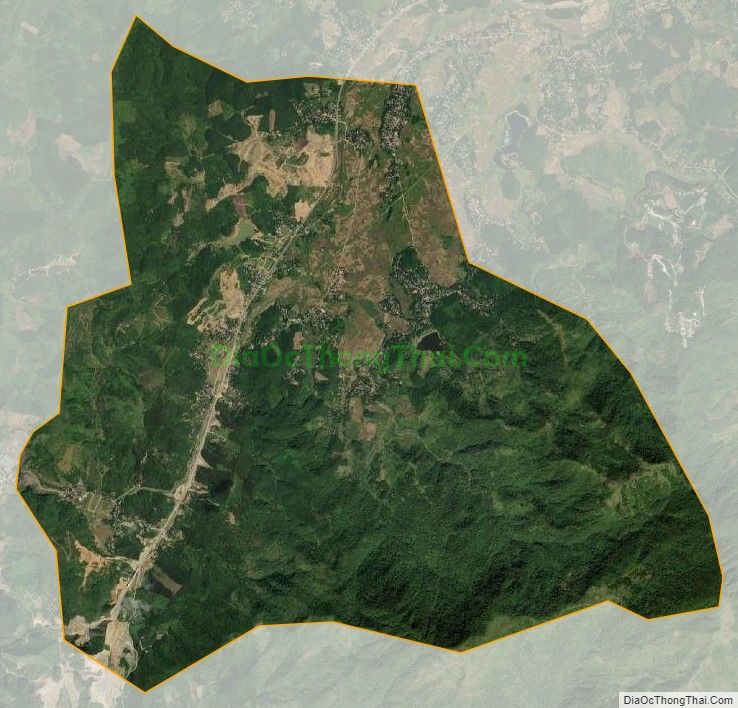 Bản đồ vệ tinh xã Yên Quang (cũ), huyện Kỳ Sơn