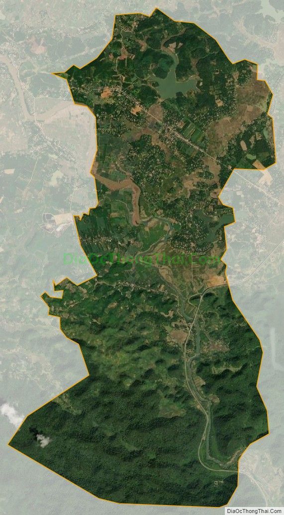 Bản đồ vệ tinh xã Ân Nghĩa, huyện Lạc Sơn