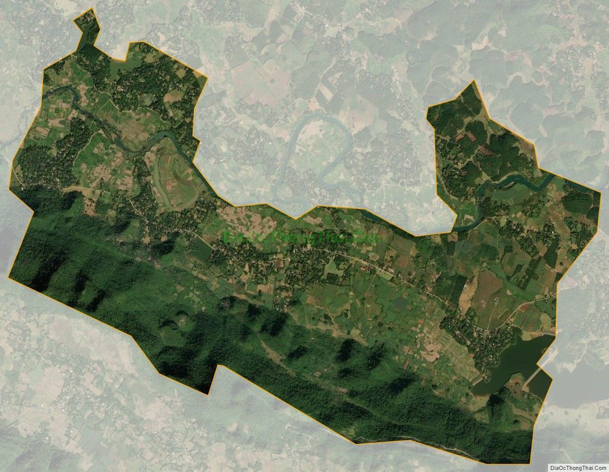 Bản đồ vệ tinh xã Chí Đạo, huyện Lạc Sơn