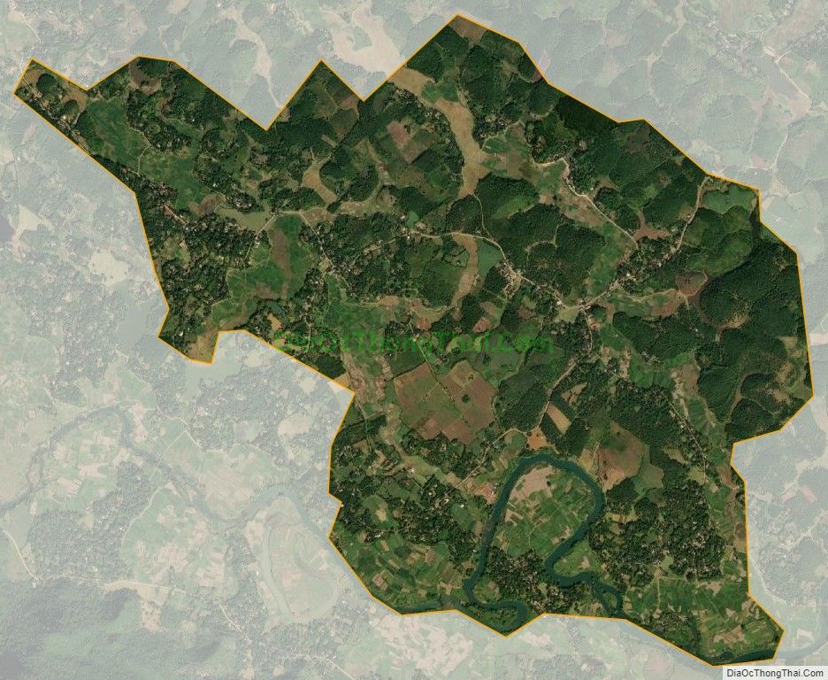 Bản đồ vệ tinh xã Chí Thiện (cũ), huyện Lạc Sơn
