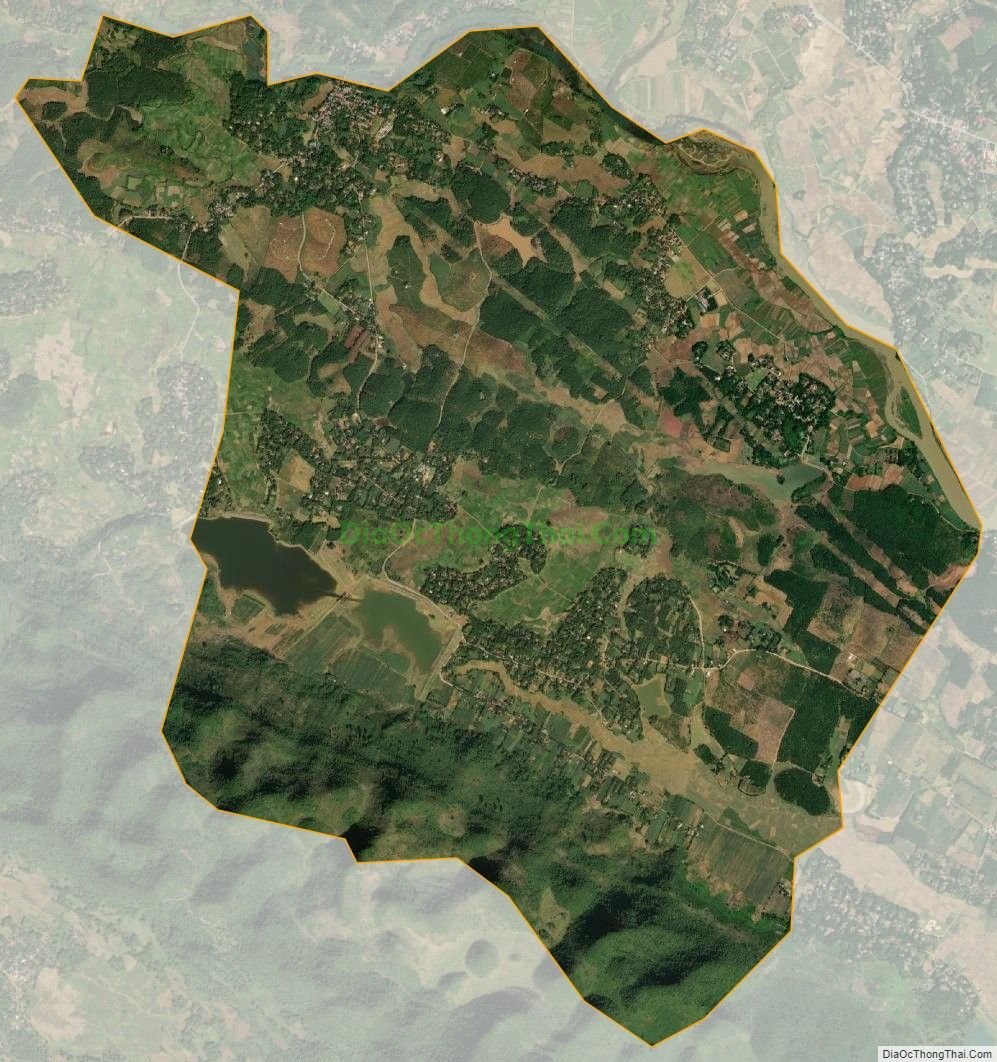 Bản đồ vệ tinh xã Hương Nhượng, huyện Lạc Sơn